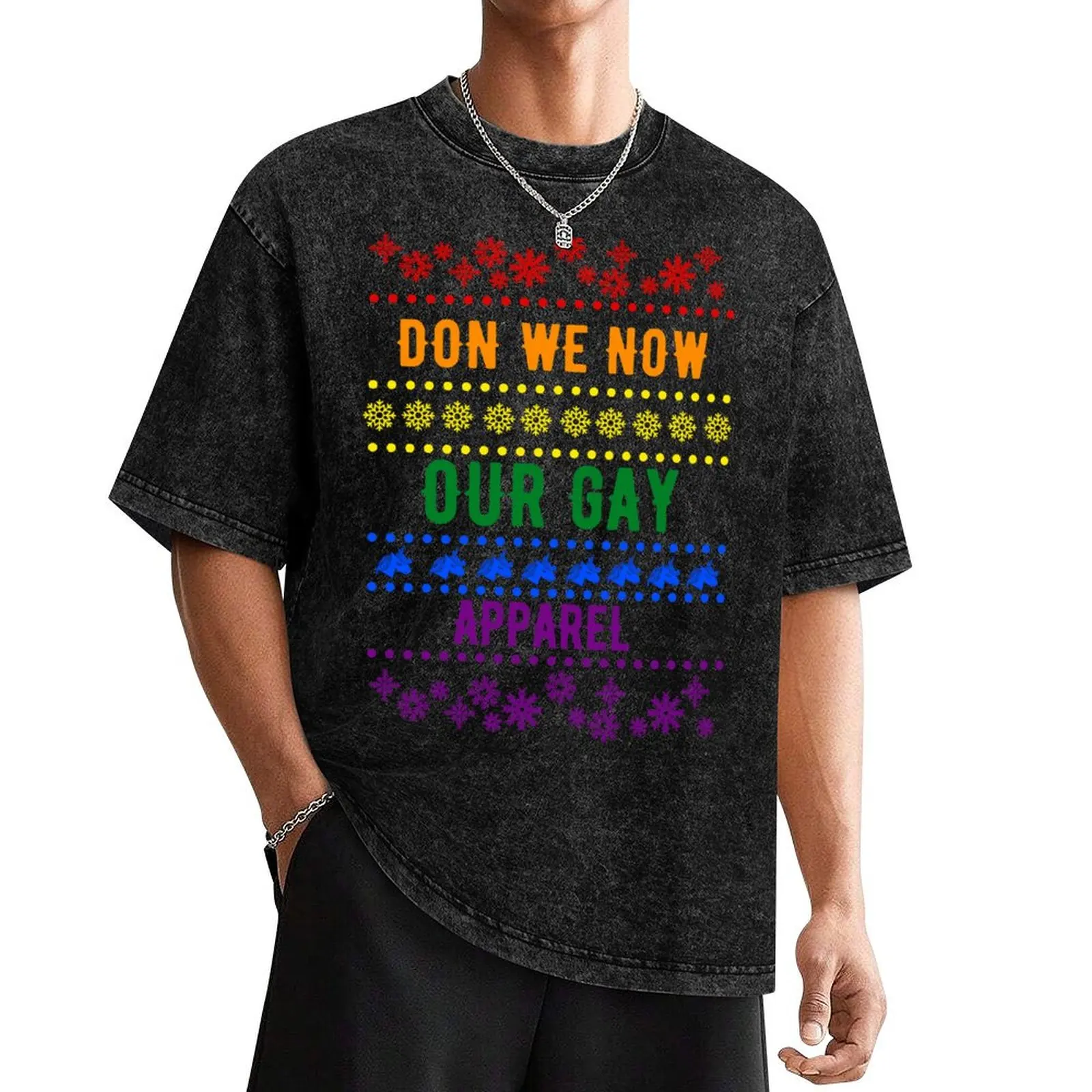 

Don We Now Our Gay Queer Apparel - LGBTQ+ Pride T-Shirt anime figures customizeds vintage t shirts men clothing