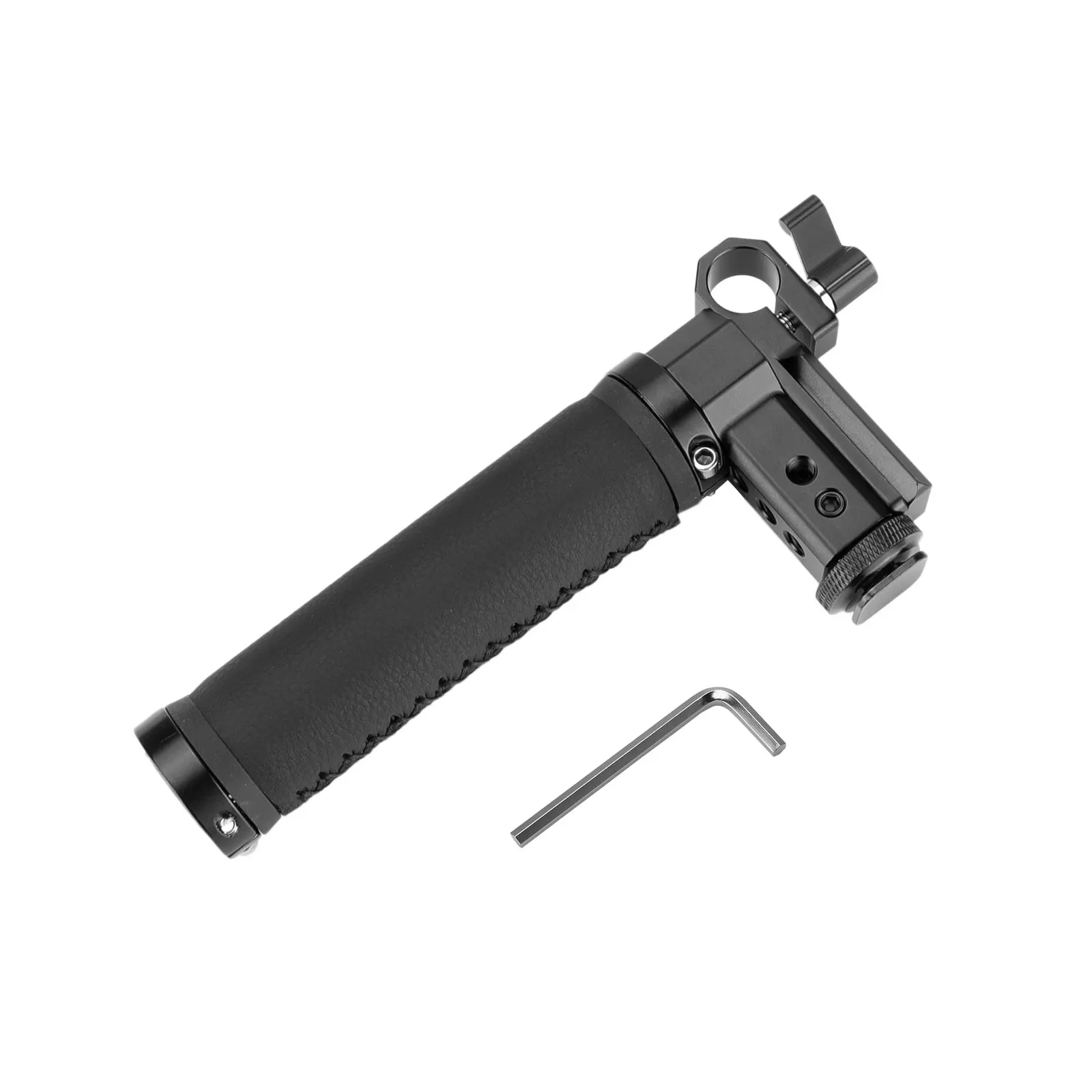 SZRIG Top uchwyt skórzany z uchwytem Quick Release 1/4-20 otworów DSLR Shoe kompatybilny z lustrzanki cyfrowe