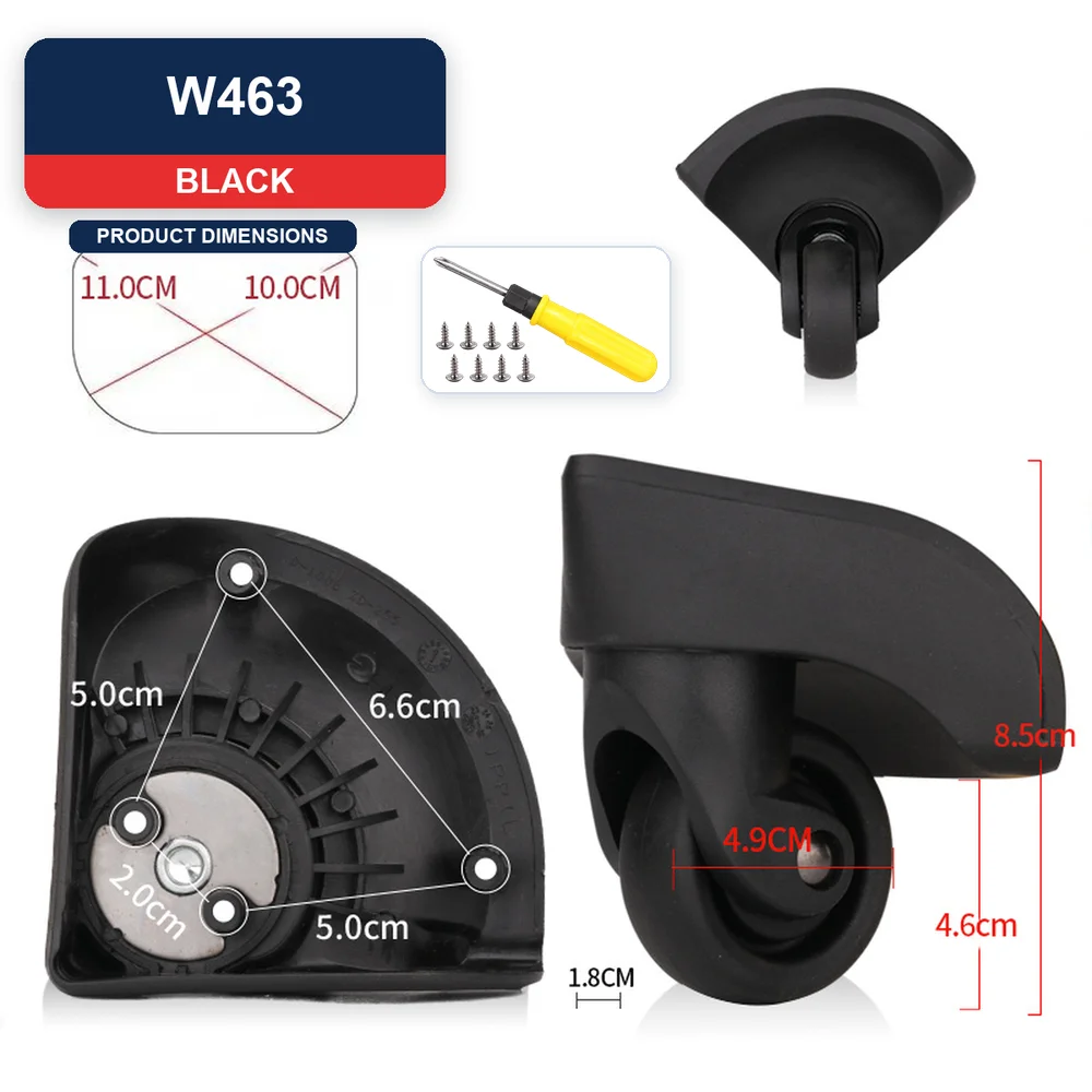 Replacement Luggage Wheel For American Tourister ZD-255 For Samsonite ZD-255 For American Tourister D100 Caster Repair Part