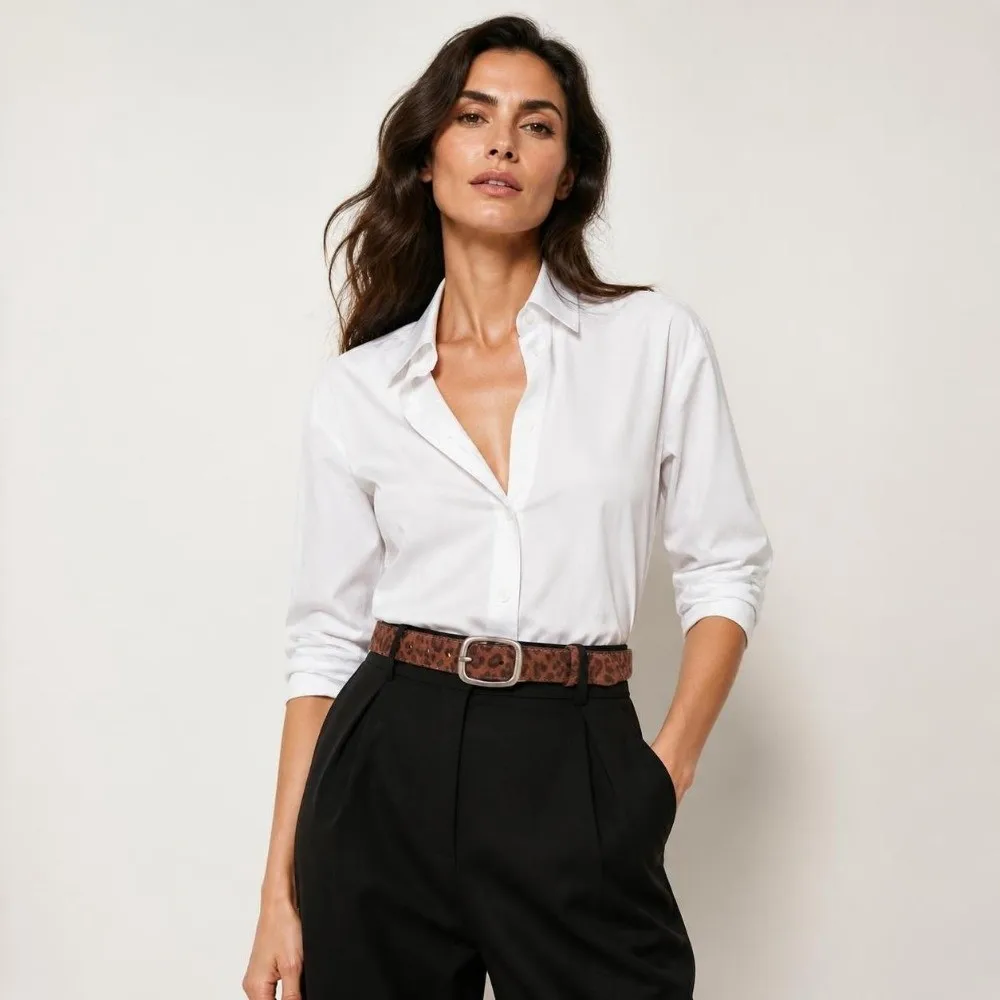 Y2K Style Leopard Print Waist Belt Gold/Silver Buckle Adjustable Suede Leather Belt Needle Buckle Women's Belt Jeans Dresses