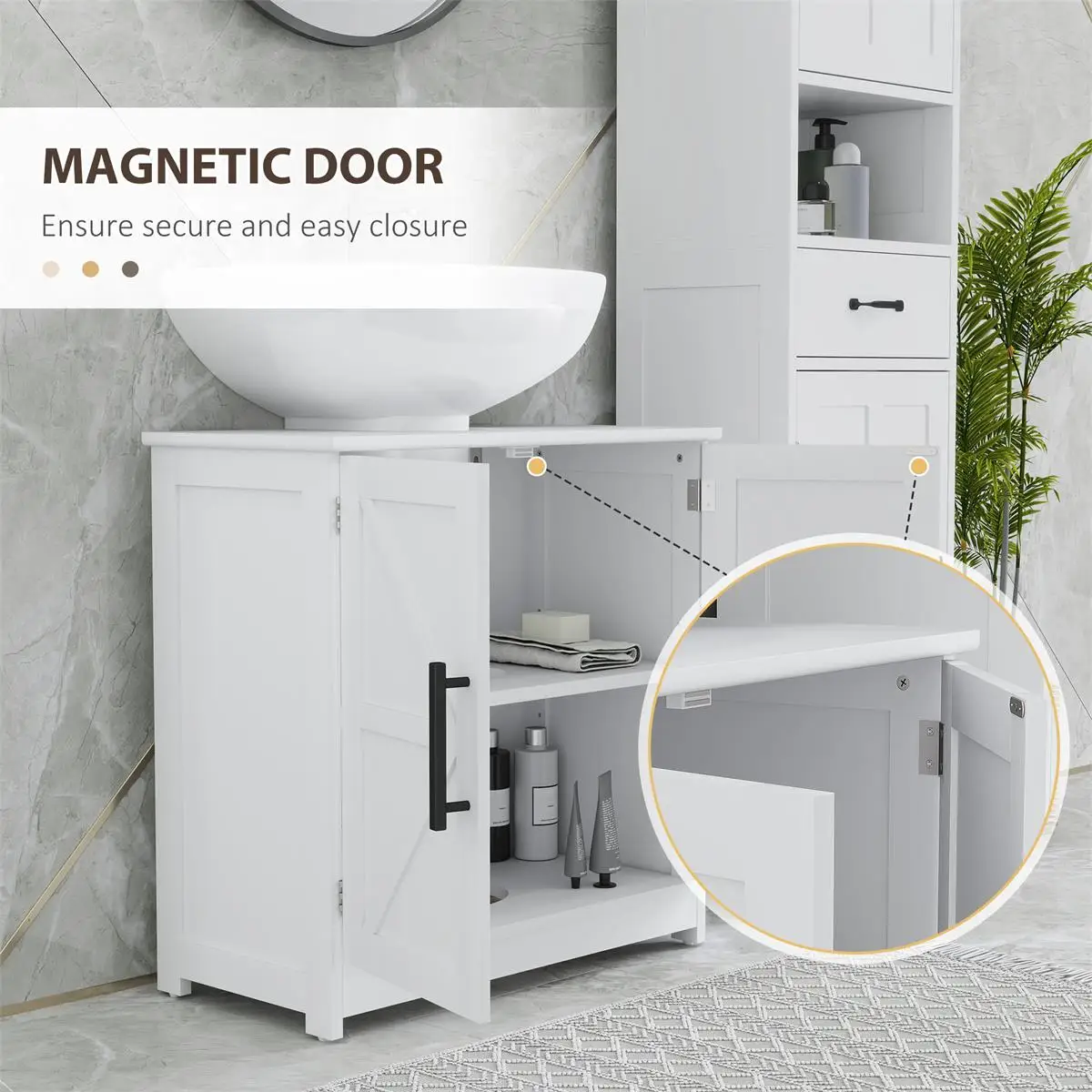 Stylish Bathroom Cabinet - Fast Shipping, Limited Availability