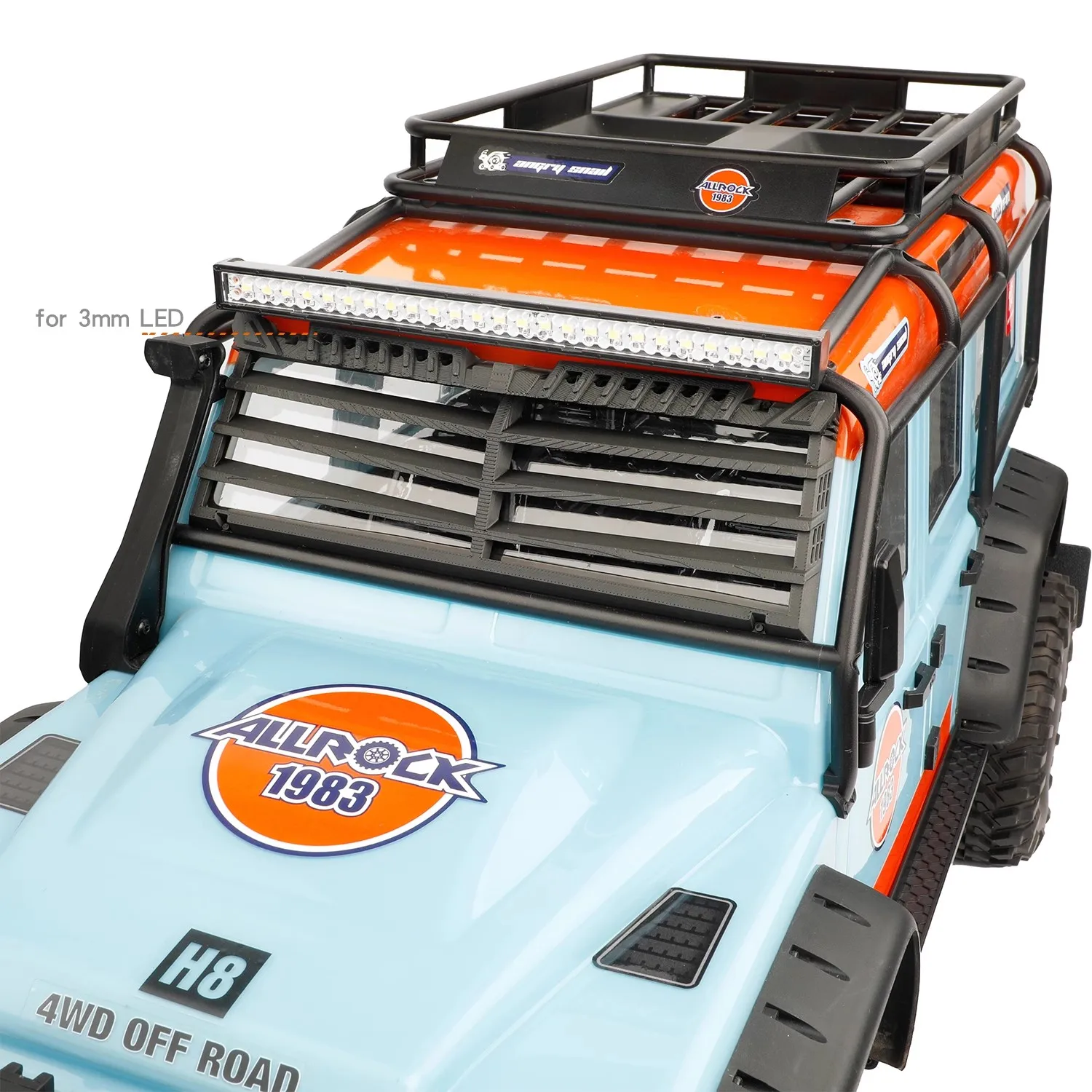 RCDream H8H Front Window Armored Grille Waste Earth Apocalypse Mobile Warrior War Zombie Protection