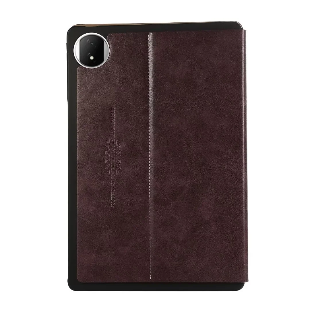 Printed Case For Huawei Honor MagicPad 2 12.3 2024 TPU Back Stand Cover With Card Pockets Shockproof Shell Luxury PU Leather 5