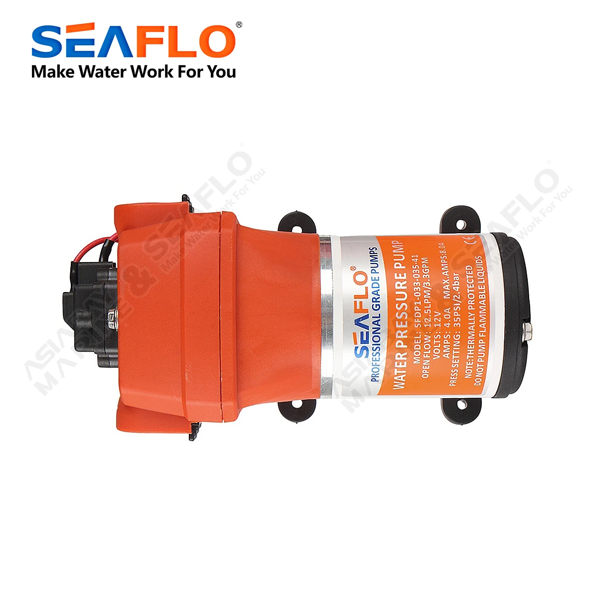 SEAFLO 41 series Automatic Marine Water Diaphragm Pump 12V Self Priming Electric Yacht Boat Marine RV Caravan High Pressure