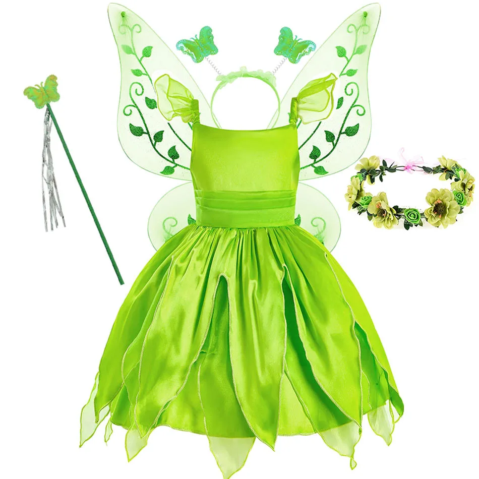 Baby Party Dress Girls Fairy Cosplay Costume Evening Sleeveless Disguise Children Summer Carnival Costume Christmas Clothes 2024