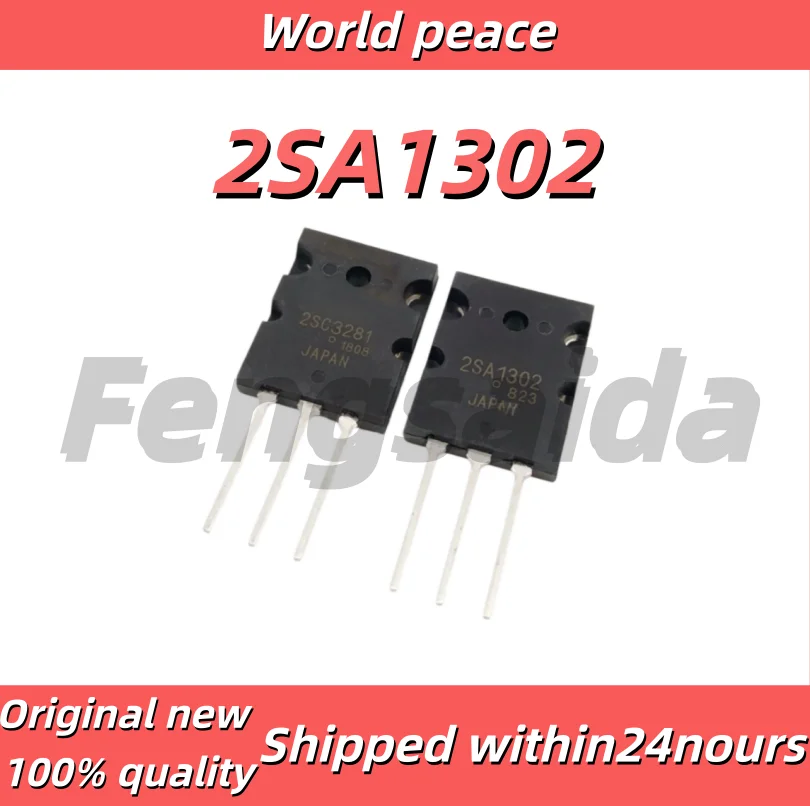 Brand new 2SC3281 2SA1302 C3281 A1302 audio power matched transistors, through-hole TO-3PL