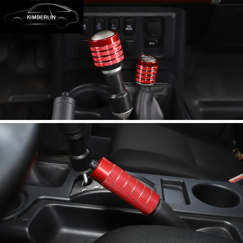 For 07-21 Toyota FJ Cruiser  high quality aluminum alloy shift head handbrake sleeve interior styling decorate accessories