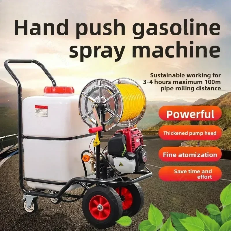 Wheeled Sprayer High-Pressure Agricultural 60-Liter Insect Control and Disinfection Sprayer Sprayer Cart for Orchards