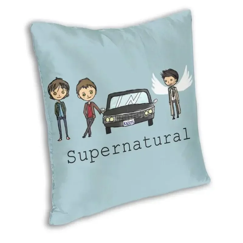 Retro Supernatural Pillow Case Home Decoration TV Demon Hunters Wincherter Bros Nordic Cushion Cover Soft Pillowcase Driver