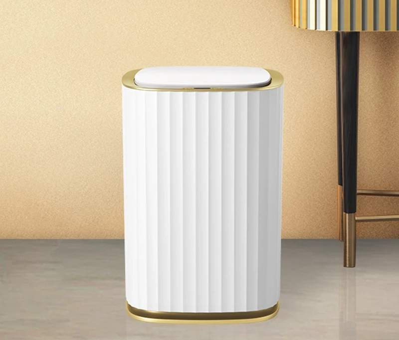 

Smart trash can, household, living room, bedroom, paper basket with lid
