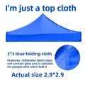 3 x 3 meters  blue