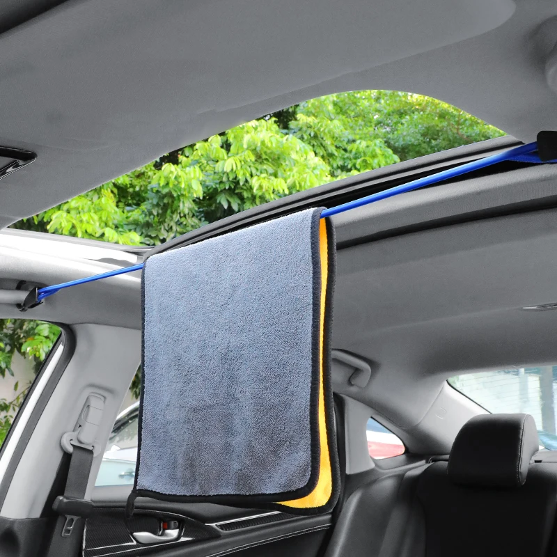 5PCS car clothesline, car clothes hanger, car trunk drawstring, luggage fixing strap, self-driving travel outdoor RV supplies