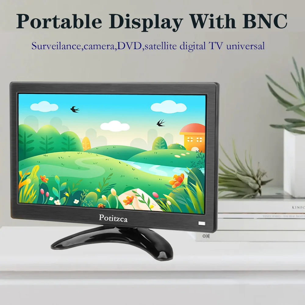 Imagem -05 - Mini Monitor Portátil Computador com Hdmi Vga Avoirdupois Bnc Usb pc Portátil Ps4 Xbox Ras pi Ps4 Ps4 1366x768 101 Polegadas 116 Polegadas 133 em