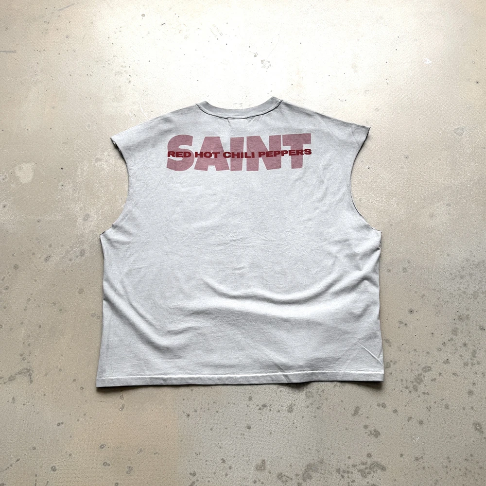Yao Fashion Loose Baggy Casual Punk Rock and Roll Band HipHop High Street Men Clothing Tank Cotton