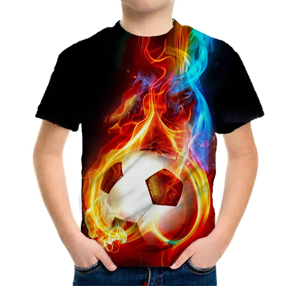 Clothes For Boy Child T Shirt Summer Tops Children Sport Football Casual Kids Clothes Girl 10 To 12 Years Teenagers Tee Shirts