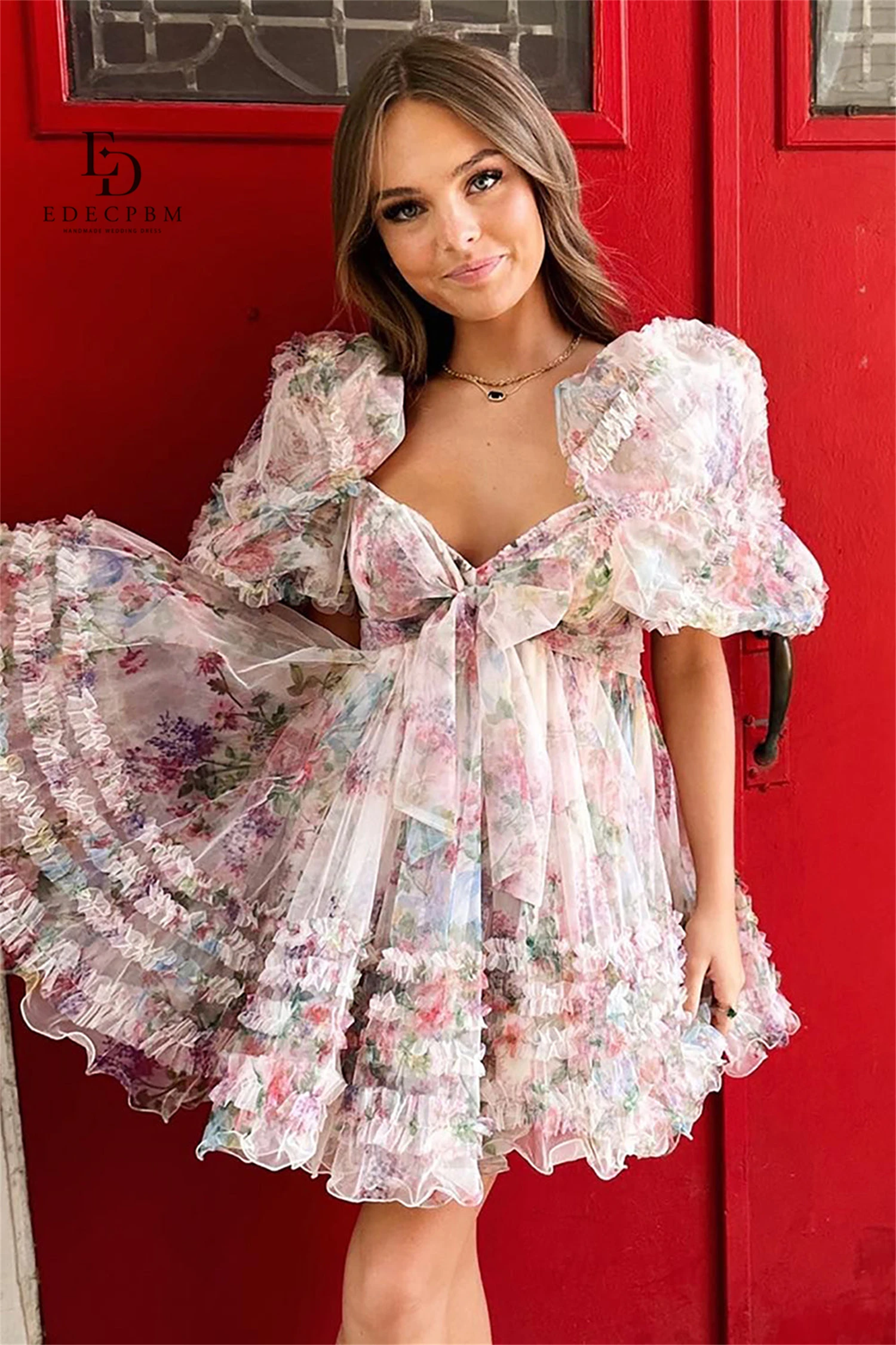 EDECPBM Customized Prom Dress Party Dresses for Special Occasions Woman Short Skirt Petticoat Ball Gowns Happy Sharon Dresses