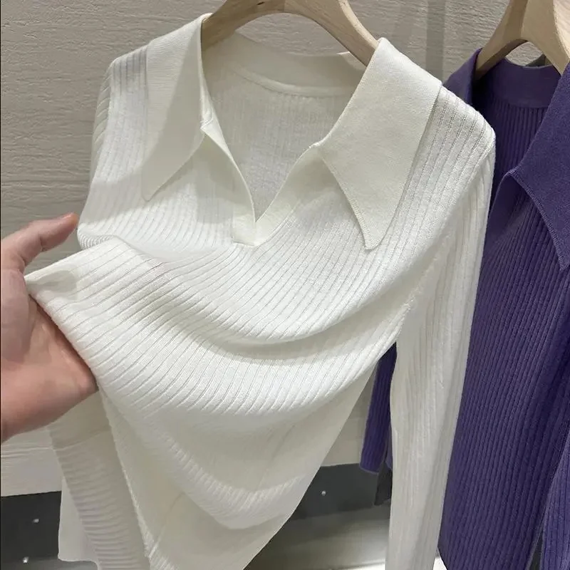 Suéter de manga larga con cuello cuadrado para mujer, Jersey de punto grueso, suave, a la moda, otoño e invierno, 2023