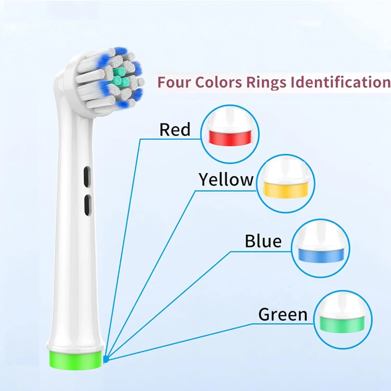 Cabeças De Substituição De Escova Elétrica, Cerdas Superfines Suaves, Goma Sensível, Proteger Manchas, Limpeza Profunda, Oral B