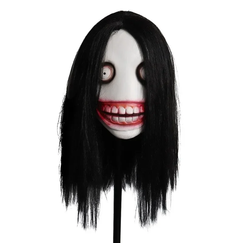 Jeff Killer Mask American Urban Legends  Cosplay Props Halloween Scary Evil Mask Hood Full Face Mask Party Accessories