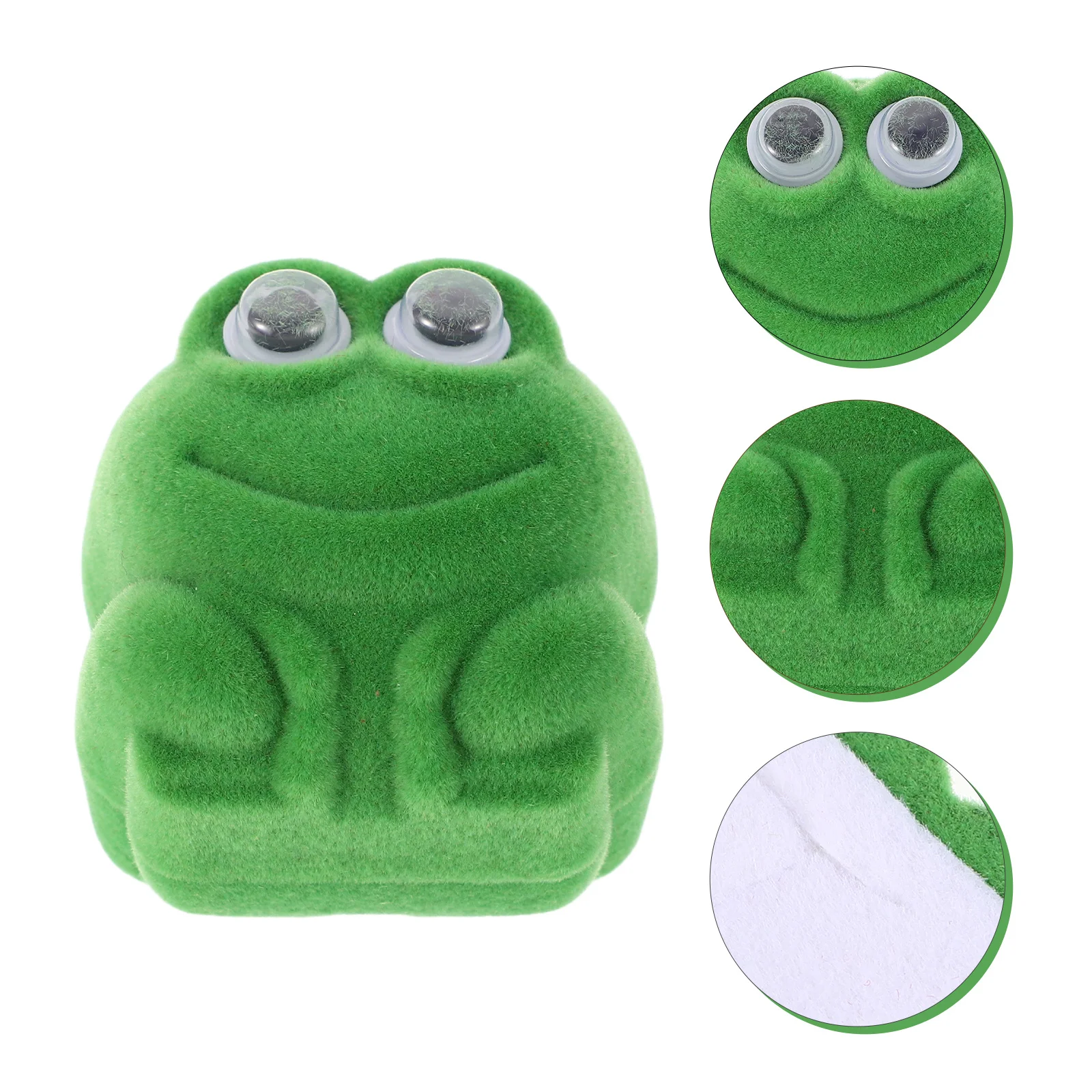 

2Pcs Multifunctional Green Jewelry Box for Earrings Rings Small Accessories Keepsake Organizer