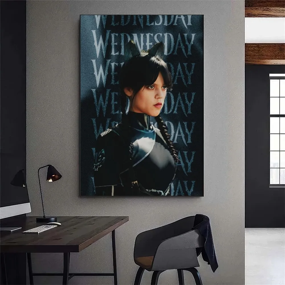 W-Wednesday Poster Gallery Prints Wall Decals Home Decor Decoration Self Adhesive Living Room Sticker