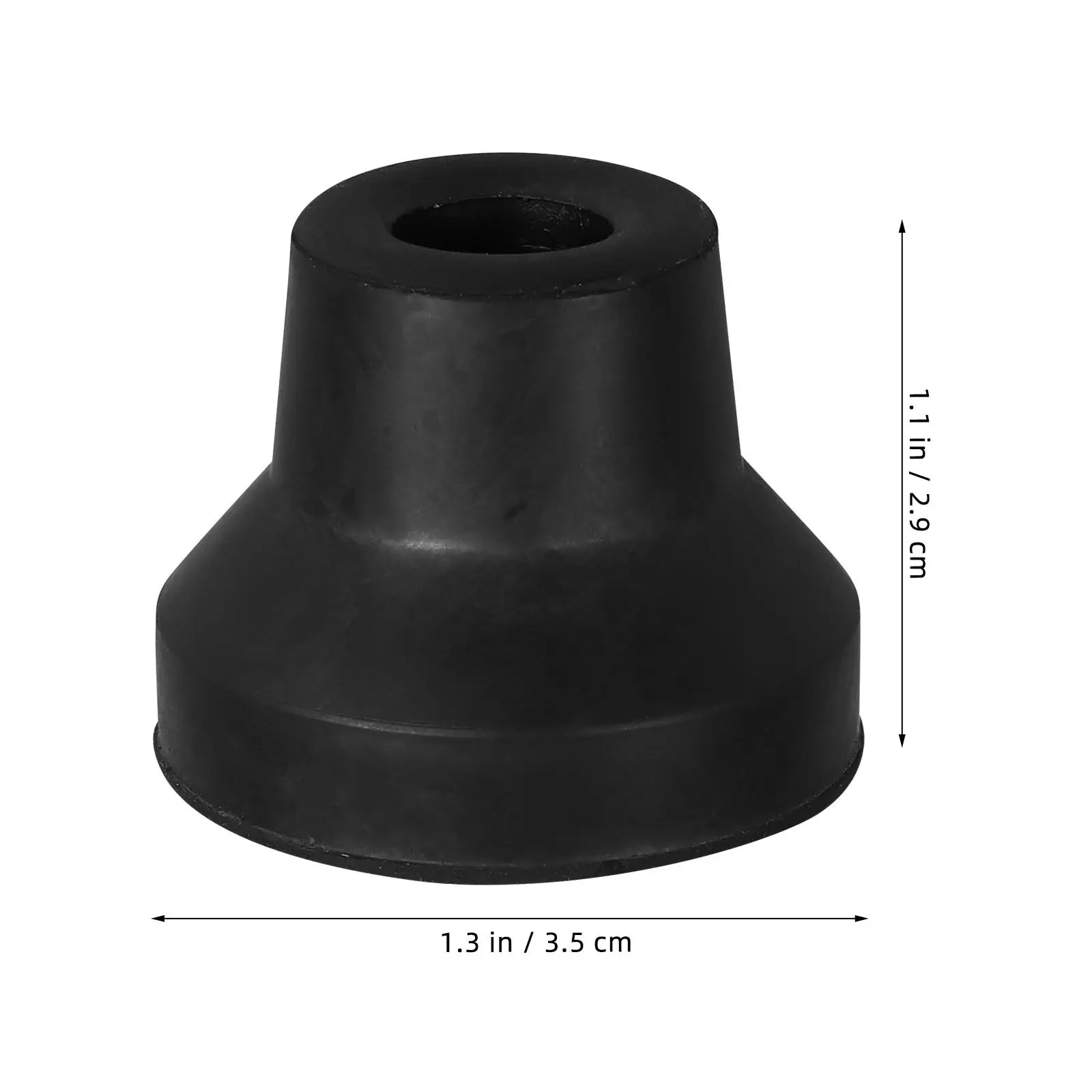 4Pcs Four-Legged Cane Tips Non-Slip Rubber Crutch Covers Enhanced Stability Walking Stick Accessories Replacement Feet Pad