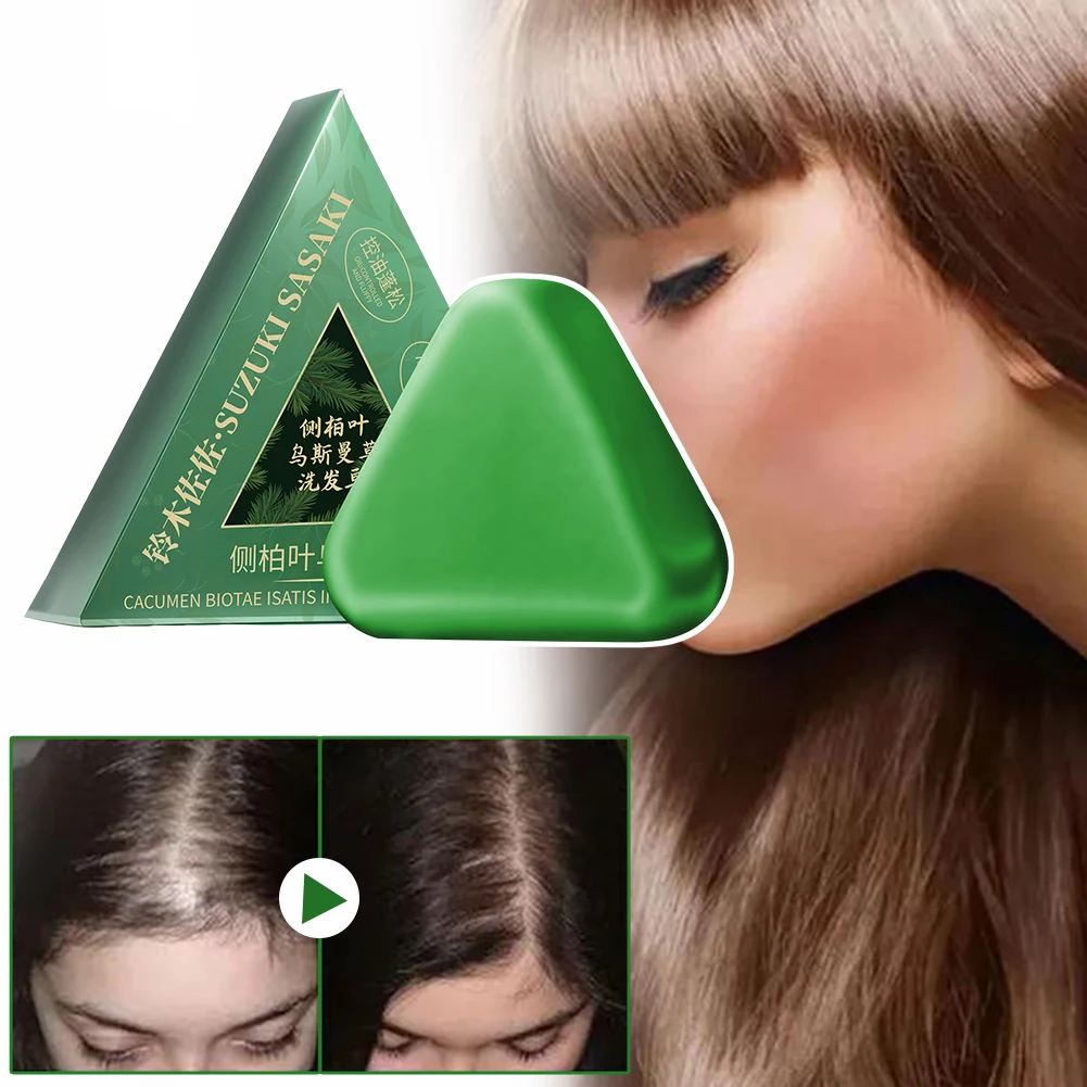 

Shampoo Nature Seven Green Soaps Shampoo Usman Grass Hair Growth Shampoo Bar Thickening Strengthens Hair For Women Men Hair Care