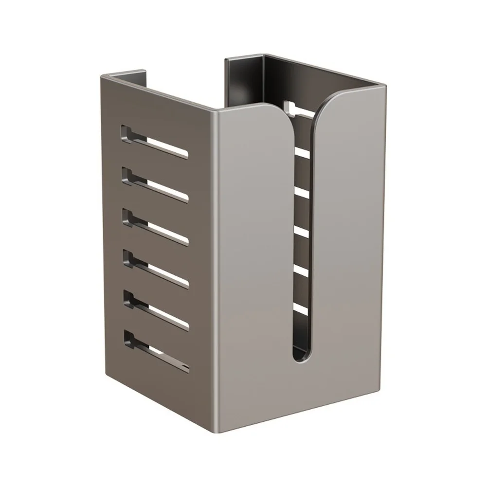 Compact Wall Mount Holder Smooth Dispensing No Drill Design Carbon Steel Organizer For Home Organization