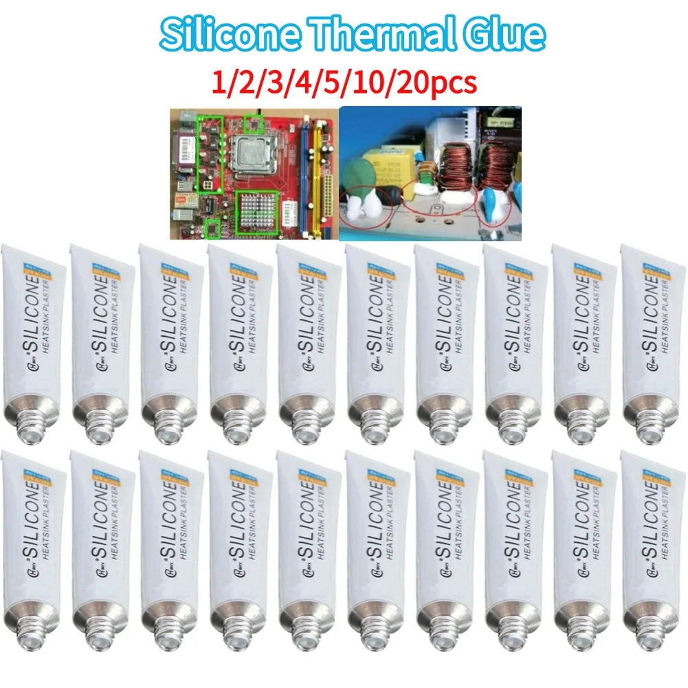 Silicone Thermal Glue Adhesive Conductive Heat Silicone GPU U4N2 Plaster Paste Toothpaste Tube Heat-Guided Tube Bonding Radiator