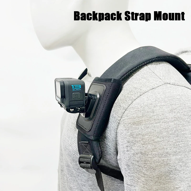 Suporte de alça de mochila para gopro hero 13 12 11 10 9 8 7 suporte de ombro para insta360 x5 x4 x3 para acessórios de câmera de ação dji