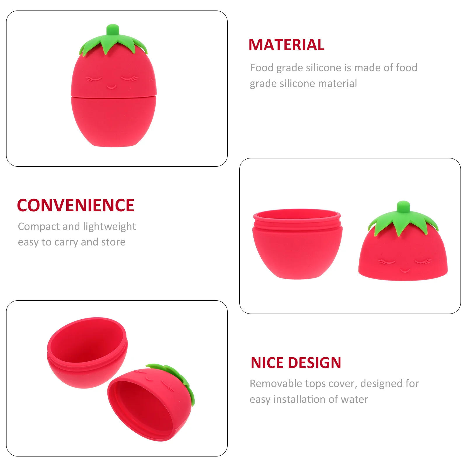 für Gesicht Silikon Eisform Gesichtsmassage Werkzeug für Hautpflege Poren Schrumpfen Morgen Schwellungen Relief Gesichtsmassagegerät