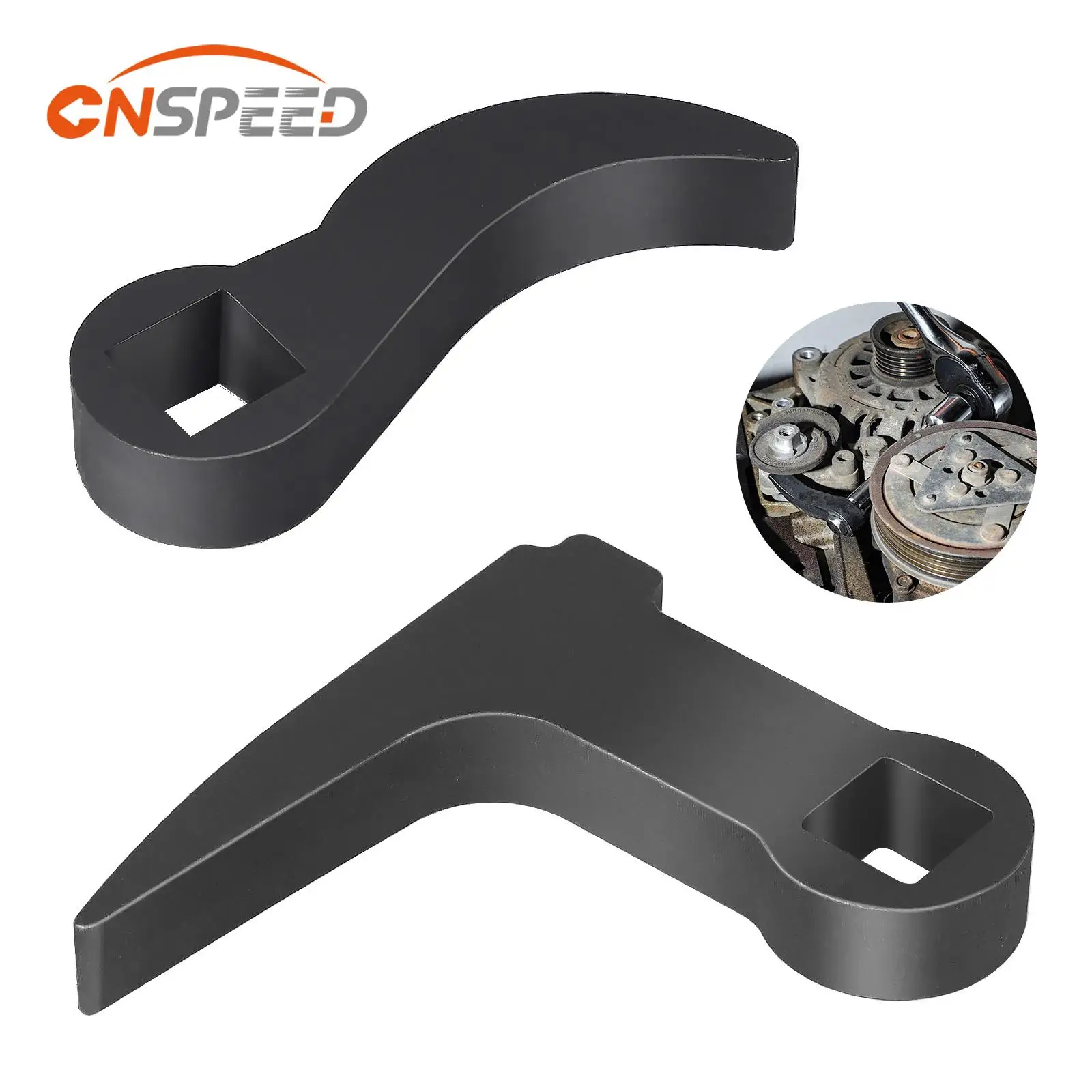 

CNSPEED 2PCS Angle Type Half Axle Disassembly Tool,Drive Pry Bar Adapter For Open-end Wrenches Disassembling Axles Repair Tool