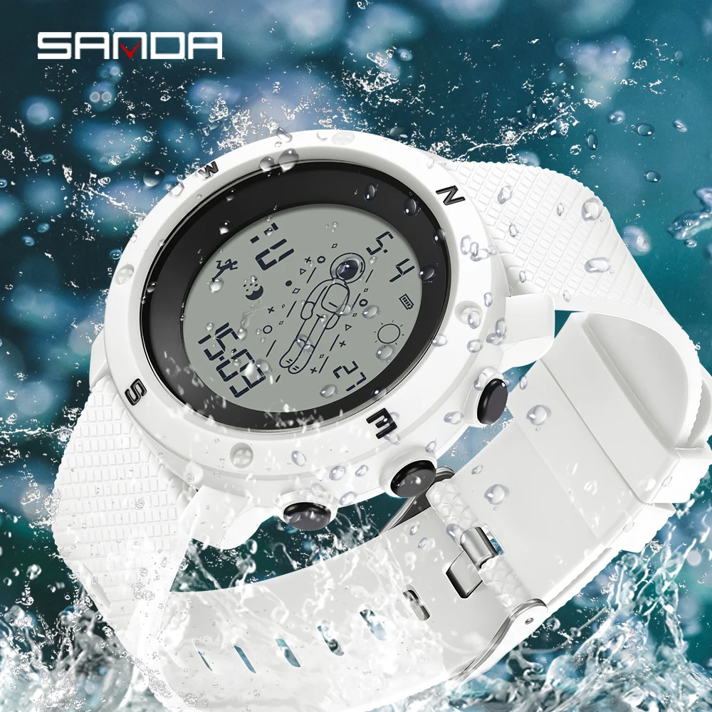 

Sanda Top Brand Multifunctional The Firmament Men Electronic Mens Sports Military Watches Casual Hd Waterproof Relogio Masculino