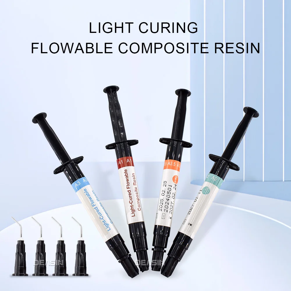 A1 A2 A3 A3.5 B1 Universal Dental Light Curing flowable Composite Resin for Tooth Restoration Dental Materials Available In 4 Co