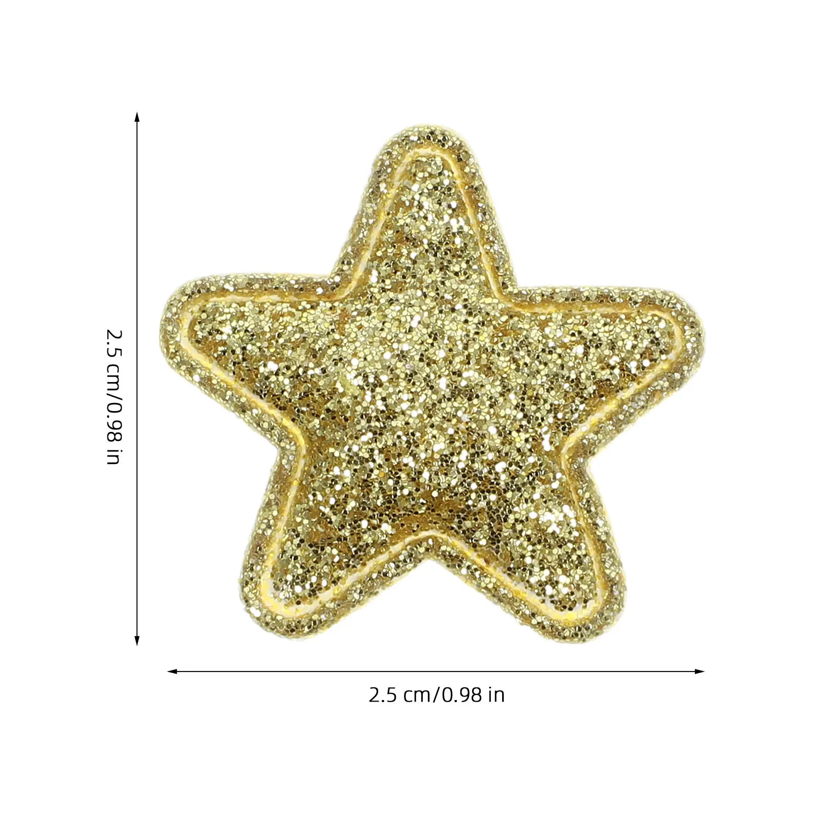 100pcs Star Cloth Patches Diy Iron On Applique For Clothing Accessories Garment Repair Craft Decor Handicraft Sewing Supplies
