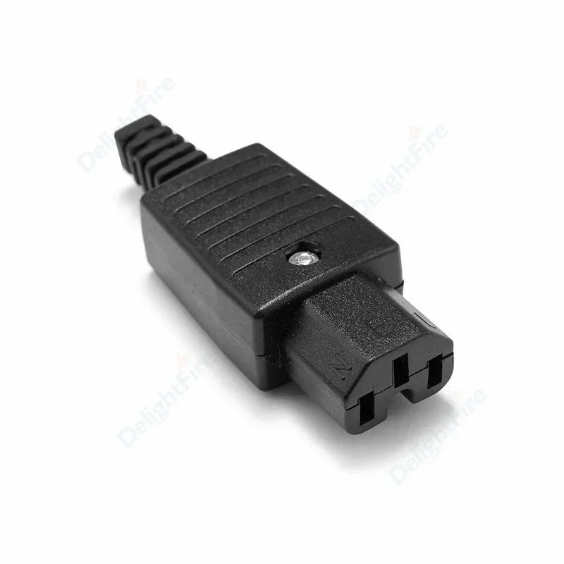 IEC320 C13 C14 Electrical Socket Female Male Straight Inlet Cable Plug Connector 3 Pin Rewireable Power Socket Mount Outlet