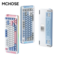 MCHOSE X75 Wireless Mechanical Gaming Keyboard 75% Layout Gasket Mounted RGB Backlit Tri-Mode Hot Swappable Premium Switches