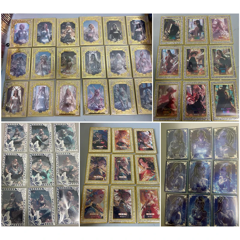 

Набор коллекционных карточек One Piece EX FSP LSP SS: Хэнкок, Ямато, Робин, Перона. Подарки на Рождество и День Рождения, детские игрушки.