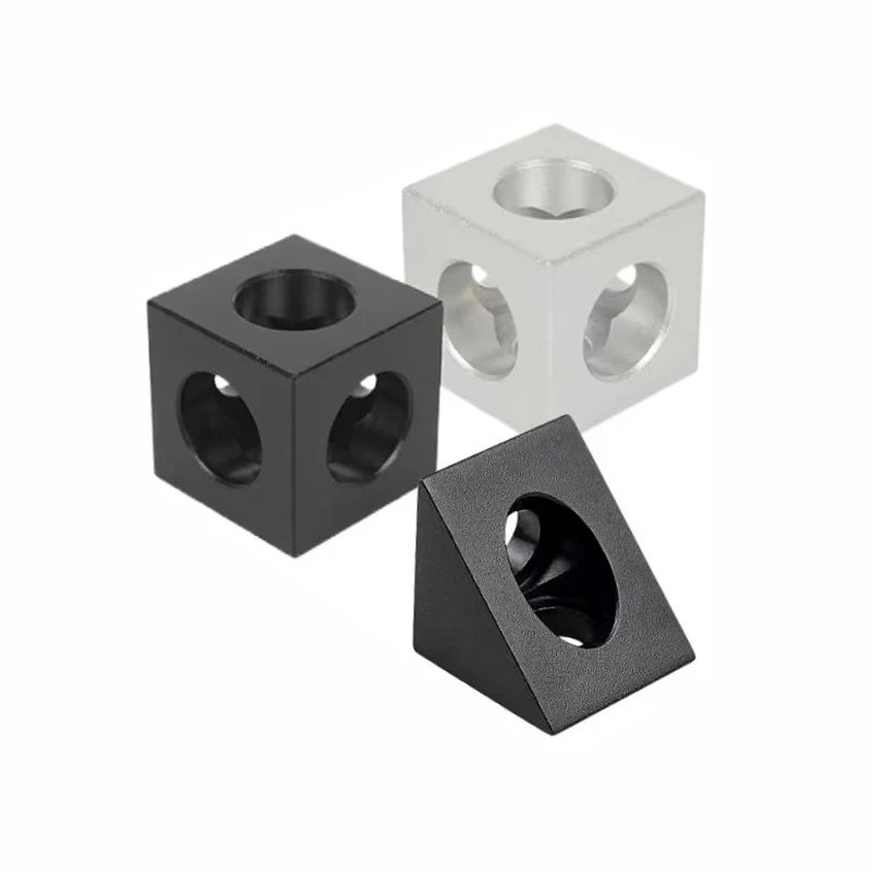 4 قطعة 90 درجة زاوية الزاوية موصل 2020 كتلة الألومنيوم ل V-Slot/C-Beam الألومنيوم النتوءات الشخصي أجزاء الطابعة ثلاثية الأبعاد