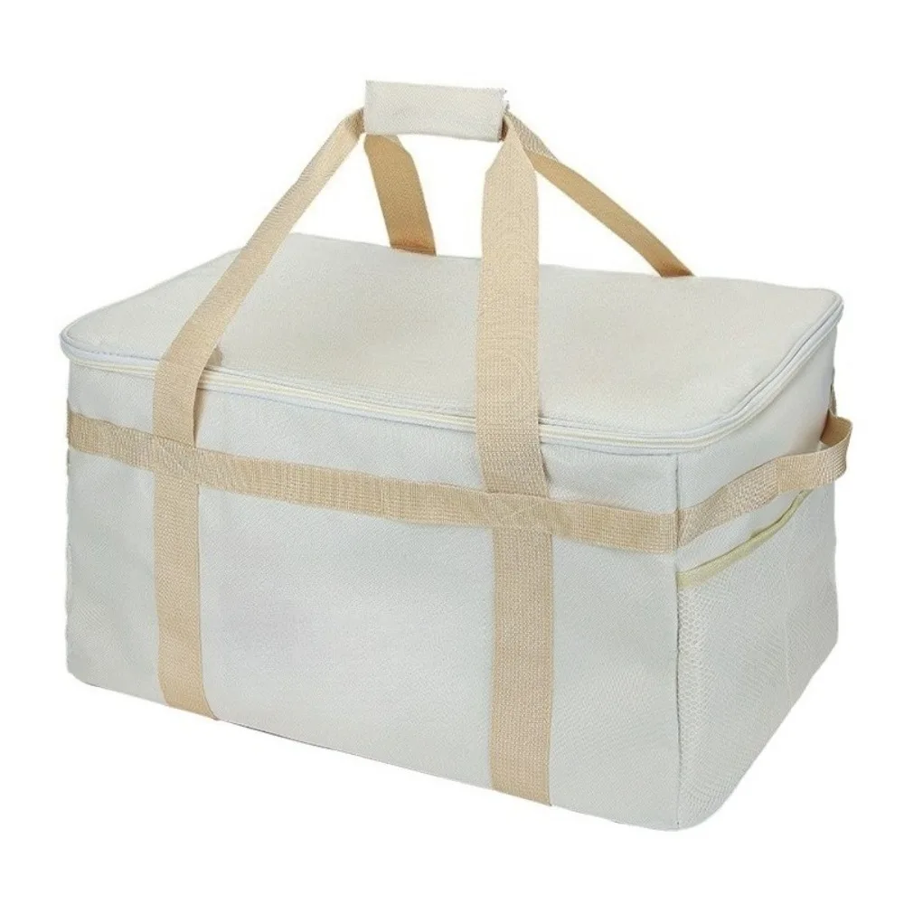 

Outdoor Storage Bag 600D Oxford Cloth Camping Kitchenware Tableware Equipment Cookware Bag Large Capacity Folding Storage