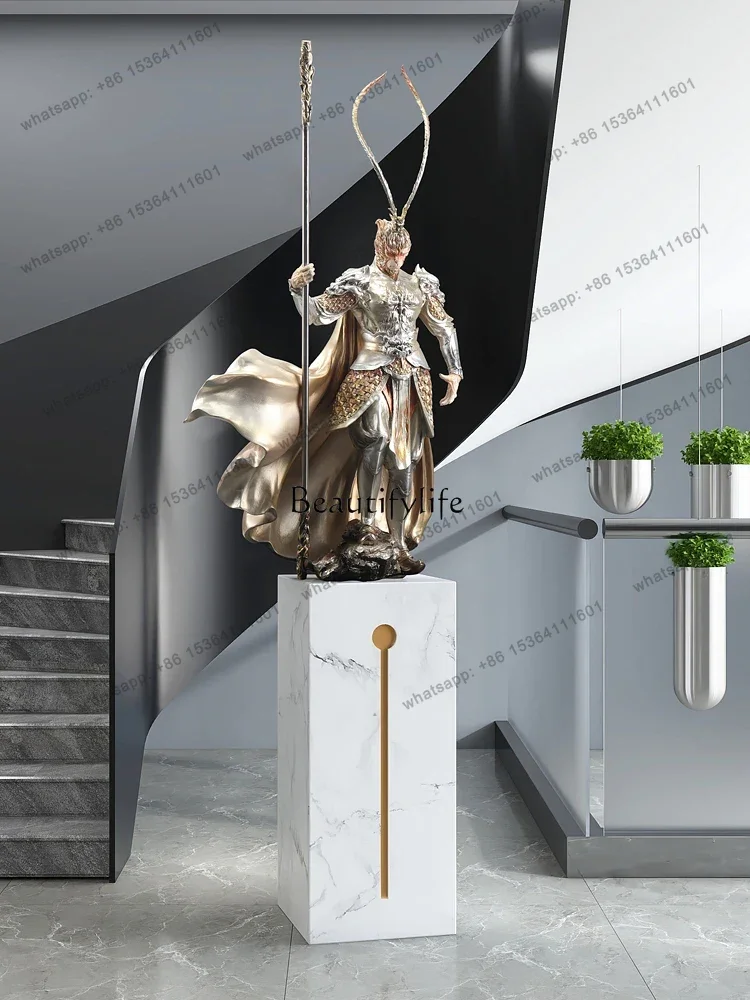 yj21  Fight to defeat the Buddha Large floor ornament sculpture Light luxury atmosphere