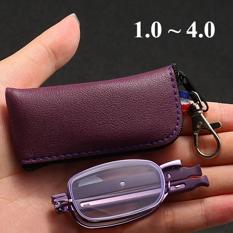 1,5 2,0 2,5 Faltbare Teleskop Presbyopie Brille Tragbare Tasche Anti Blaues Licht Gläser Lesebrille Männer Neutral
