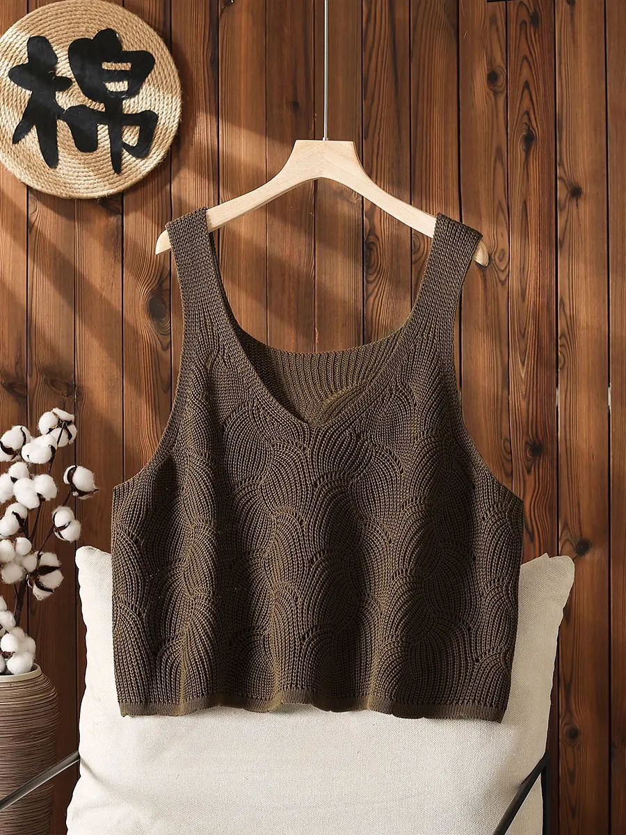 

High Quality Oversized V-neck Sleeveless Sweater with Suspender Vest and Vest Paired with New Spring and Autumn Knitted Camisole