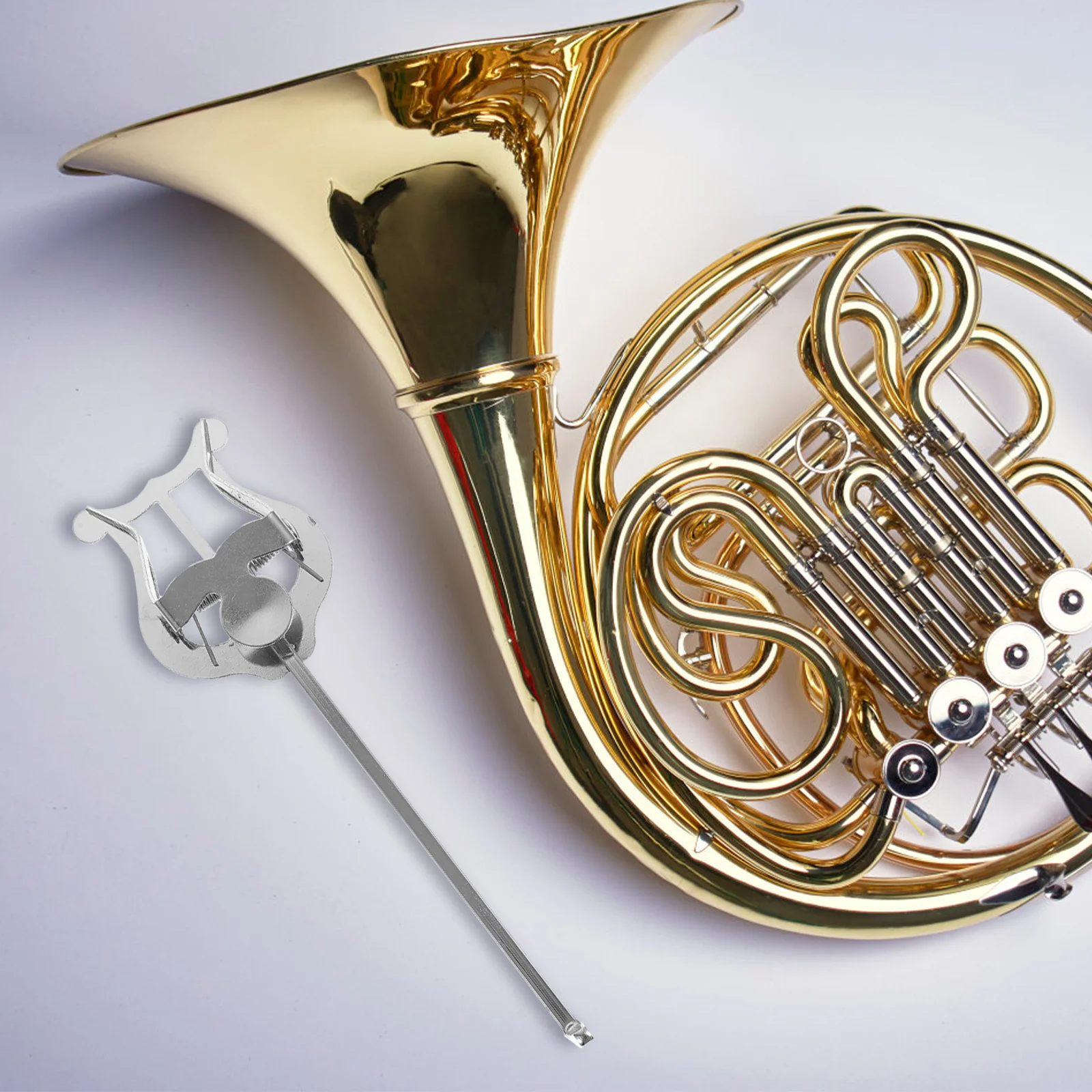 

French Horn Instrument Accessory Metal Music Score Clip Smooth Burr-Free Surface Firm Hold Lightweight Design Sheet Music Holder