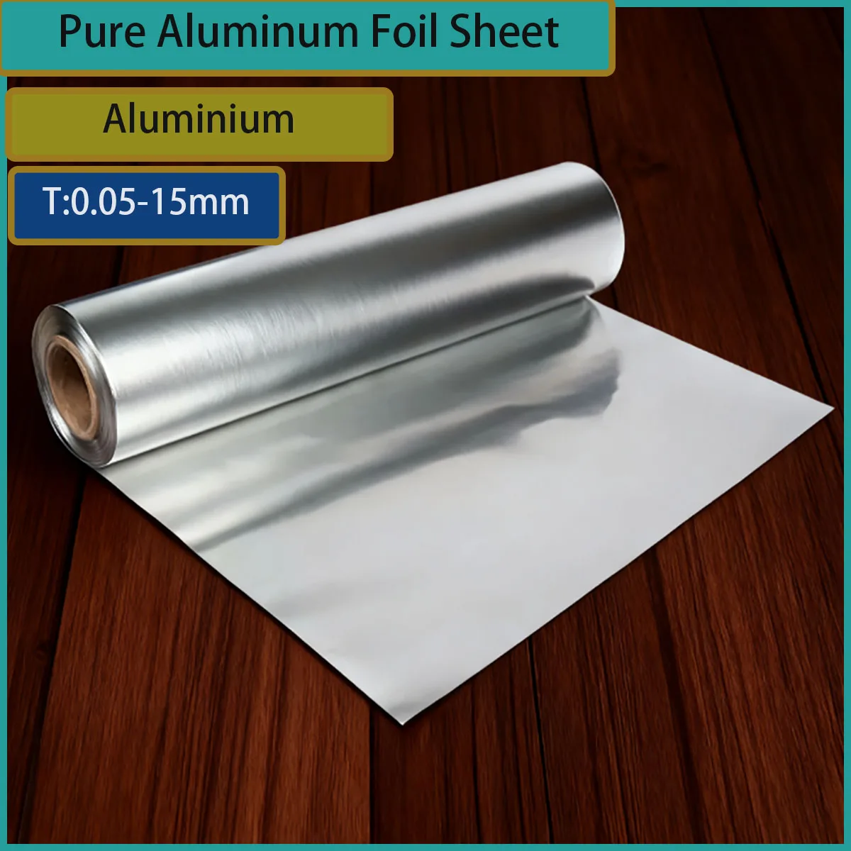 0.05mm-15mm Pure Aluminum Foil Sheet - Food Grade Heat Conductive Corrosion Resistant Lightweight for Industrial Packaging