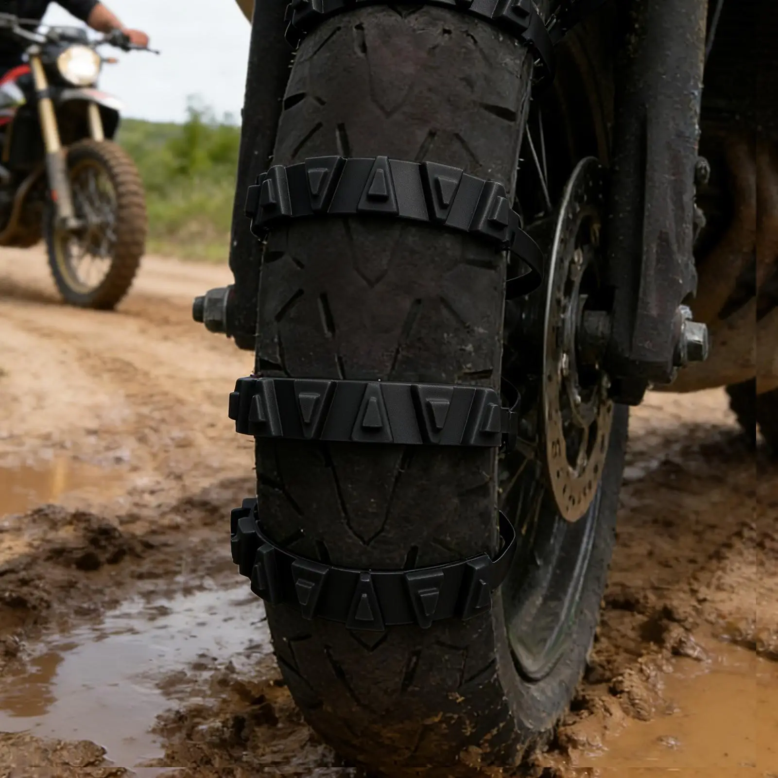 Zip Tie Snow Chains 20-pieces Reusable Anti-Skid Nylon Wheel Grip Tire Chains For Winter Truck Ice Skid Travel Road Mountain