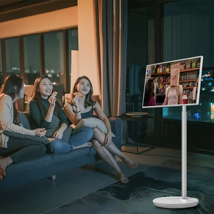 

Leaderhub 32 дюйма для Rk3399 Android 10 System Incell с сенсорным экраном Smart TV с подставкой и аккумулятором 4 + 64 ГБ