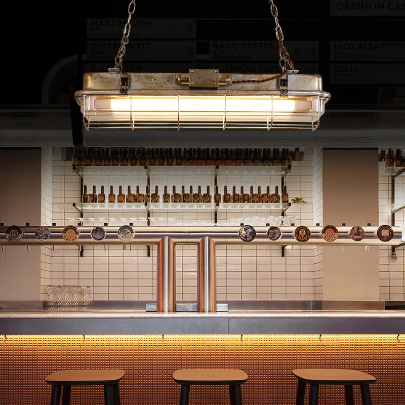 Lampada a striscia in stile industriale retrò medievale, caffetteria, barbecue, negozio, bar