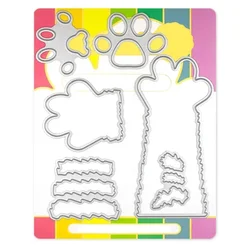 2023 November New Cat Paws Up Bookmarks Metal Cutting Dies Scrapbooking For Craft Greeting Card Making No Clear Stamps