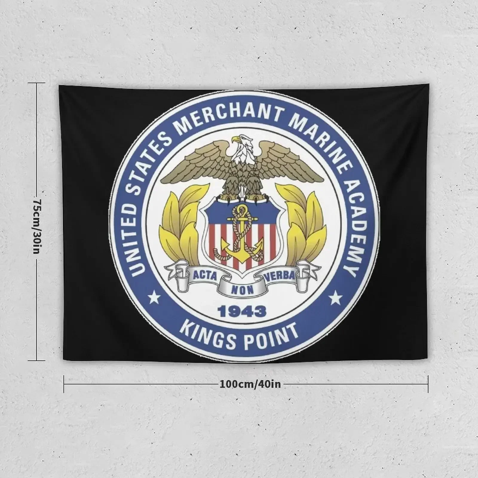 Merchant Marine Academy Logo Tapestry Carpet Wall Decoration For Bedroom Tapestry